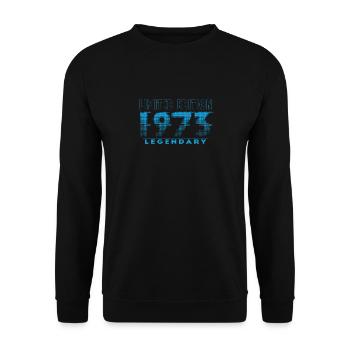 Limited Edition 1973 Graffiti - Unisex Pullover - Schwarz - Vorne - Alina (178cm) & Michal (187cm)