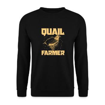 Wachtel Vogel Liebhaber Geschenk - Unisex Pullover - Schwarz - Vorne - Alina (178cm) & Michal (187cm)