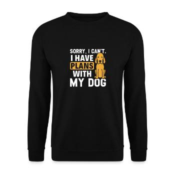 Redbone Coonhound Dog Gift - Unisex Sweatshirt - black - Front - Alina (178cm) & Michal (187cm)