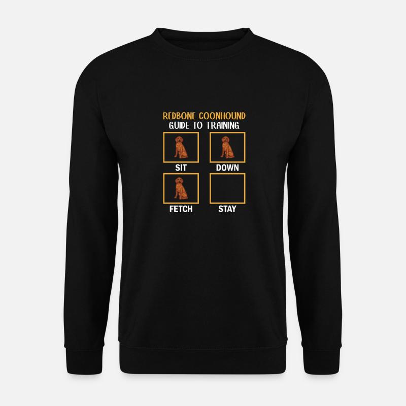 Redbone Coonhound Hund Geschenk - Unisex Pullover - Schwarz