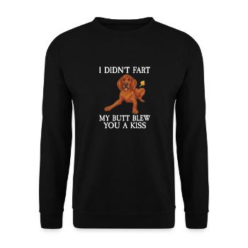 Redbone Coonhound Dog Gift - Unisex Sweatshirt - black - Front - Alina (178cm) & Michal (187cm)