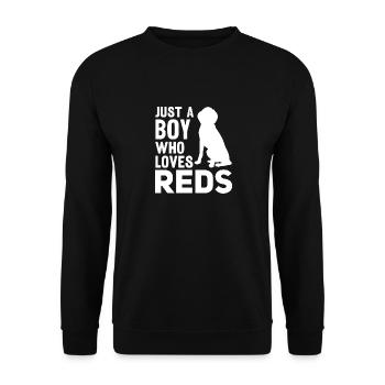 Redbone Coonhound Dog Gift - Unisex Sweatshirt - black - Front - Alina (178cm) & Michal (187cm)