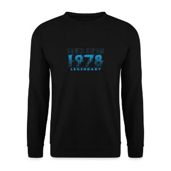 Édition limitée 1978 Graffiti - Sweat-shirt Unisexe - noir - Devant - Alina (178cm) & Michal (187cm)