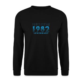 Limited Edition 1982 Graffiti - Unisex Pullover - Schwarz - Vorne - Alina (178cm) & Michal (187cm)