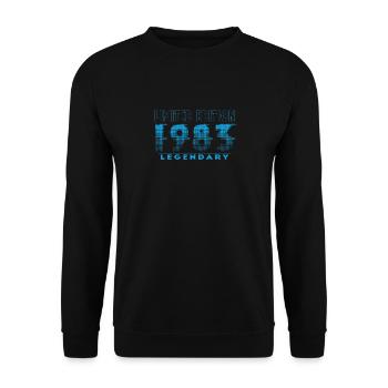 Limited Edition 1983 Graffiti - Unisex Pullover - Schwarz - Vorne - Alina (178cm) & Michal (187cm)