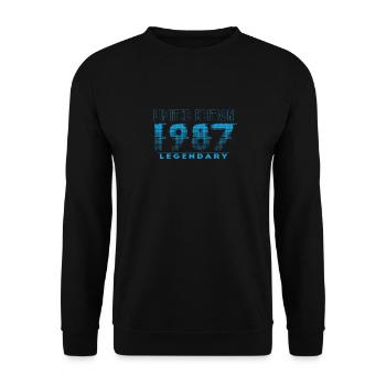 Édition limitée 1987 Graffiti - Sweat-shirt Unisexe - noir - Devant - Alina (178cm) & Michal (187cm)