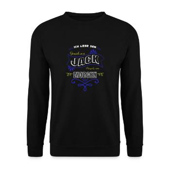 windhund statement hundefreund geschenk witzig - Unisex Pullover - Schwarz - Vorne - Alina (178cm) & Michal (187cm)