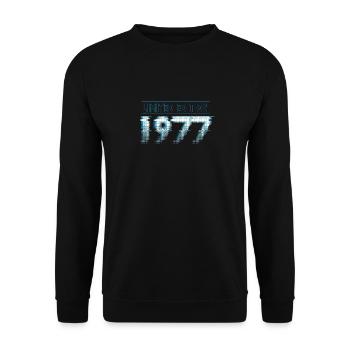 Limited Edition 1977 Graffiti - Unisex Pullover - Schwarz - Vorne - Alina (178cm) & Michal (187cm)
