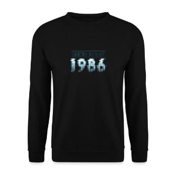 Édition limitée 1986 Graffiti - Sweat-shirt Unisexe - noir - Devant - Alina (178cm) & Michal (187cm)