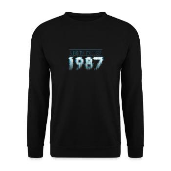 Limited Edition 1987 Graffiti - Unisex Pullover - Schwarz - Vorne - Alina (178cm) & Michal (187cm)