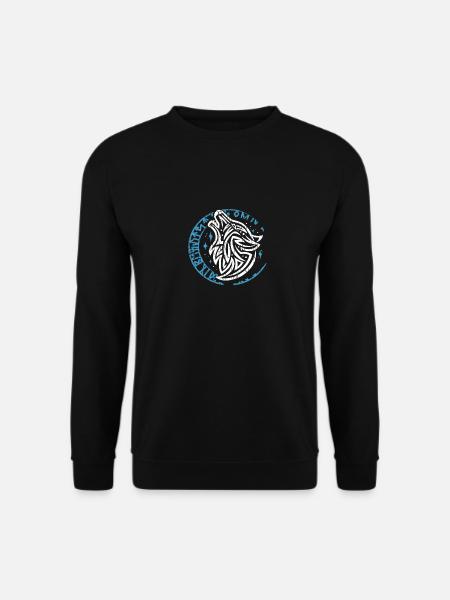 Valhalla Wolf Odin Runen Nordischer Kompass - Unisex Pullover - Schwarz