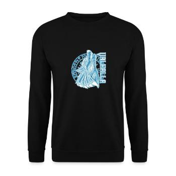Valhalla Wolf Odin Runes Boussole nordique - Sweat-shirt Unisexe - noir - Devant - Alina (178cm) & Michal (187cm)