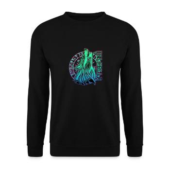 Valhalla Wolf Odin Runes Boussole nordique - Sweat-shirt Unisexe - noir - Devant - Alina (178cm) & Michal (187cm)
