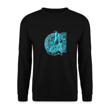 Valhalla Wolf Odin Runes Boussole nordique - Sweat-shirt Unisexe - noir - Devant - Alina (178cm) & Michal (187cm)