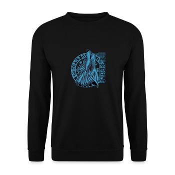 Valhalla Wolf Odin Runes Boussole nordique - Sweat-shirt Unisexe - noir - Devant - Alina (178cm) & Michal (187cm)