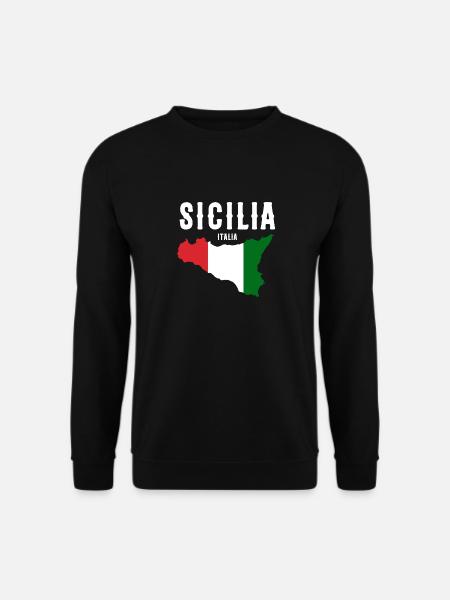 Sicily flag Sicily Palermo Italy - Unisex Sweatshirt - black