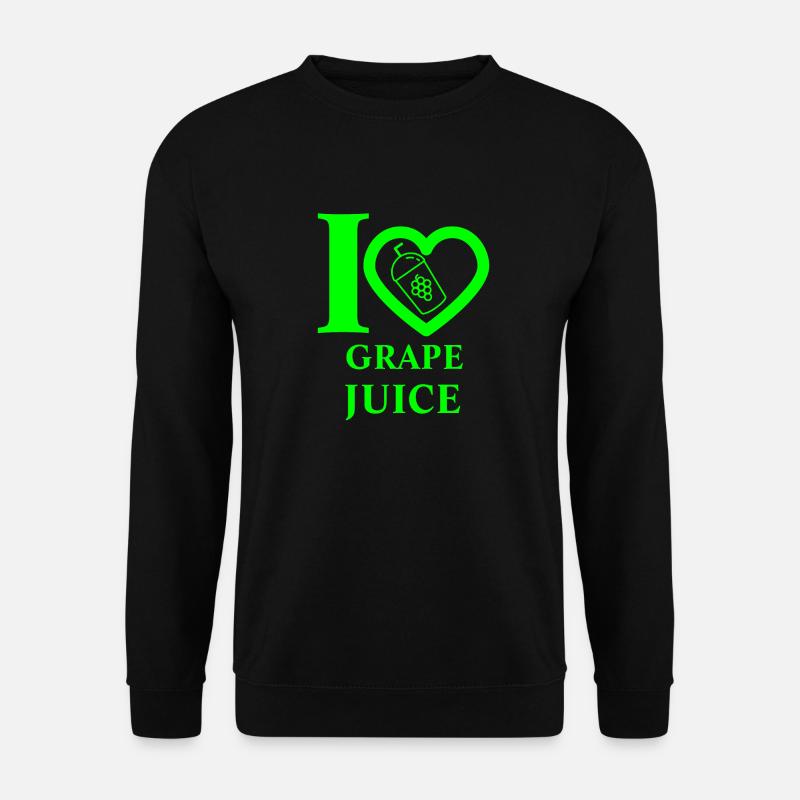 Ich liebe Traubensaft - Unisex Pullover - Schwarz