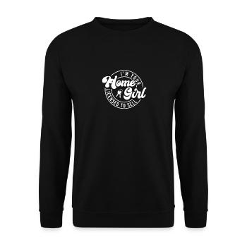 I'm Your Home Girl - Real Estate Agent - Unisex Sweatshirt - black - Front - Alina (178cm) & Michal (187cm)