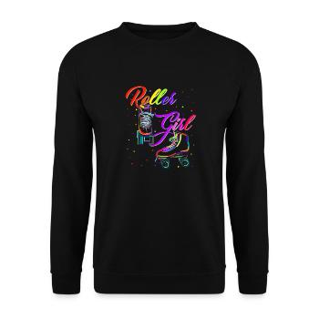 Rollschuhe Roller Girl Roller Skates Rollschuh Shi - Unisex Pullover - Schwarz - Vorne - Alina (178cm) & Michal (187cm)