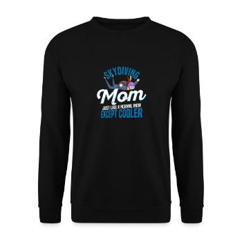 Parachutisme Maman Parachutiste Fête des Mères Convient - Sweat-shirt Unisexe - noir - Devant - Alina (178cm) & Michal (187cm)