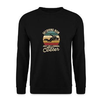 Skydiving Mother's Day Matching pair - Unisex Sweatshirt - black - Front - Alina (178cm) & Michal (187cm)