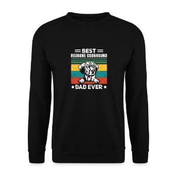 Redbone Coonhound Dog Gift - Unisex Sweatshirt - black - Front - Alina (178cm) & Michal (187cm)