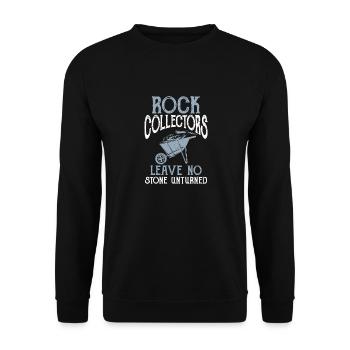 Rockhound Geology Rock Collecting Stone Collectors - Unisex Sweatshirt - black - Front - Alina (178cm) & Michal (187cm)