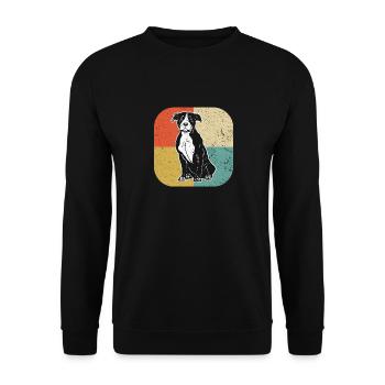 American Staffordshire Bull Terrier Staffy Dog - Unisex Sweatshirt - black - Front - Alina (178cm) & Michal (187cm)