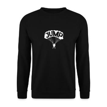 Parachute d’amour de saut de base - Sweat-shirt Unisexe - noir - Devant - Alina (178cm) & Michal (187cm)