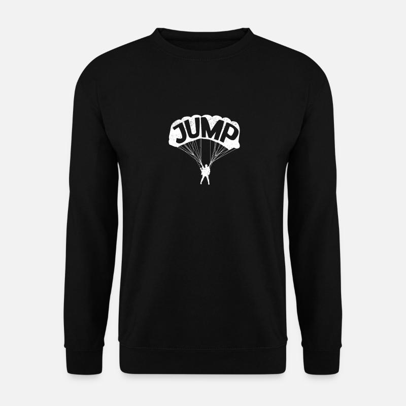 Skydiving Love Base Jumping Parachute - Unisex Sweatshirt - black