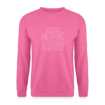 Schlafhandel Wiederholen. - Unisex Pullover - Pink - Vorne