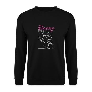 Vacay Fashion Cool Vacation Line Arts Designs - Unisex Sweatshirt - black - Front - Alina (178cm) & Michal (187cm)