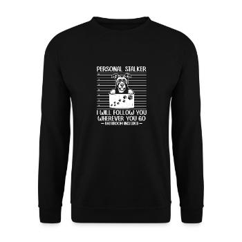 American Staffordshire Bull Terrier Staffy Dog - Unisex Sweatshirt - black - Front - Alina (178cm) & Michal (187cm)
