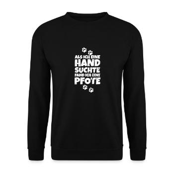 Hund Rüde Depression Hundebesitzer Hundeliebe - Unisex Pullover - Schwarz - Vorne - Alina (178cm) & Michal (187cm)