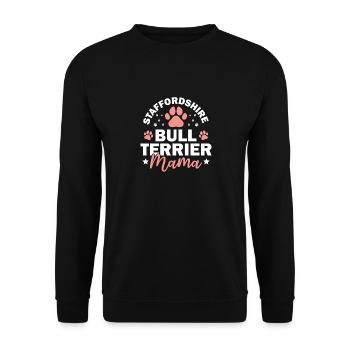 American Staffordshire Bull Terrier Staffy Dog - Unisex Sweatshirt - black - Front - Alina (178cm) & Michal (187cm)