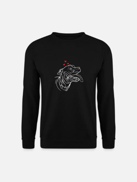 American Staffordshire Bull Terrier Staffy Dog - Sweat-shirt Unisexe - noir
