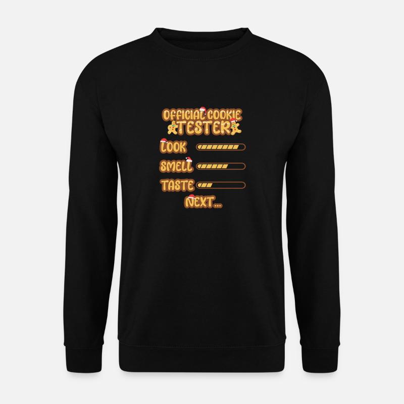 Testeur de biscuits au chocolat de Noël - Sweat-shirt Unisexe - noir