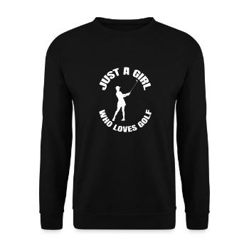 Golfer Golf Club Golf Filles Balle de golf - Sweat-shirt Unisexe - noir - Devant - Alina (178cm) & Michal (187cm)