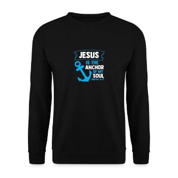 Foi Chrétien Jésus-Christ Bible Religion Dieu - Sweat-shirt Unisexe - noir - Devant - Alina (178cm) & Michal (187cm)