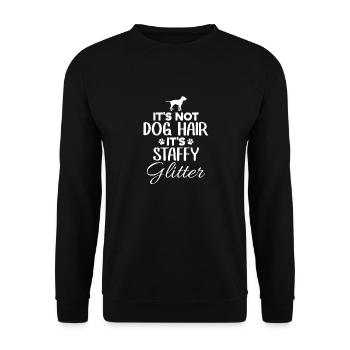 American Staffordshire Bull Terrier Staffy Dog - Unisex Sweatshirt - black - Front - Alina (178cm) & Michal (187cm)
