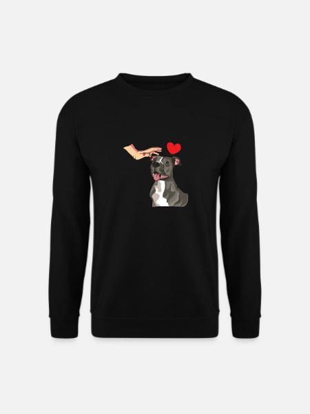 American Staffordshire Bull Terrier Staffy Hund - Unisex Pullover - Schwarz