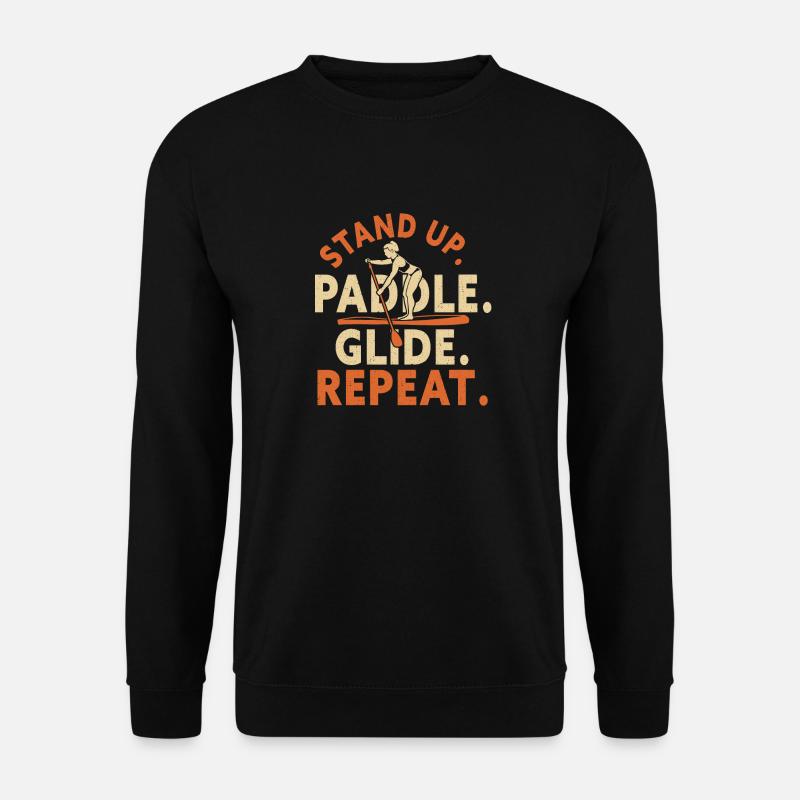 SUP Paddle Board Paddleboarding - Unisex Pullover - Schwarz