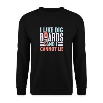 SUP Paddle Board Paddleboard - Sweat-shirt Unisexe - noir - Devant - Alina (178cm) & Michal (187cm)