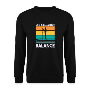 SUP Paddle Board Paddleboard - Sweat-shirt Unisexe - noir - Devant - Alina (178cm) & Michal (187cm)