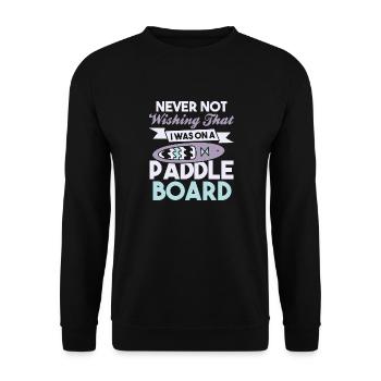 SUP Paddle Board Paddleboard - Sweat-shirt Unisexe - noir - Devant - Alina (178cm) & Michal (187cm)