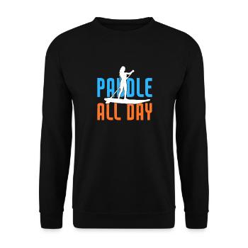 SUP Paddle Board Paddleboard - Sweat-shirt Unisexe - noir - Devant - Alina (178cm) & Michal (187cm)