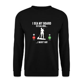 SUP Paddle Board Paddleboard - Sweat-shirt Unisexe - noir - Devant - Alina (178cm) & Michal (187cm)