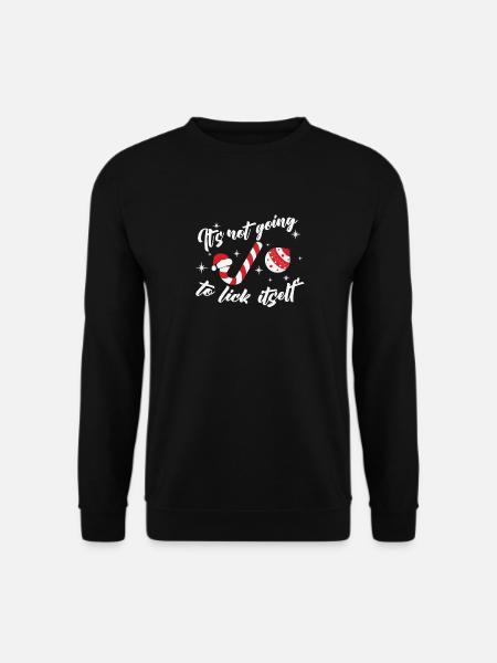 Es Wird Sich Nicht Mit Süßigkeiten Santa Hut - Unisex Pullover - Schwarz