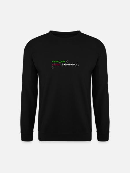 Web und CSS Programmierer Developer Coding Code - Unisex Pullover - Schwarz