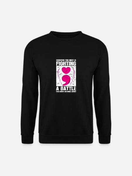 Mental Health Depression Motivation Angst Traum - Unisex Pullover - Schwarz